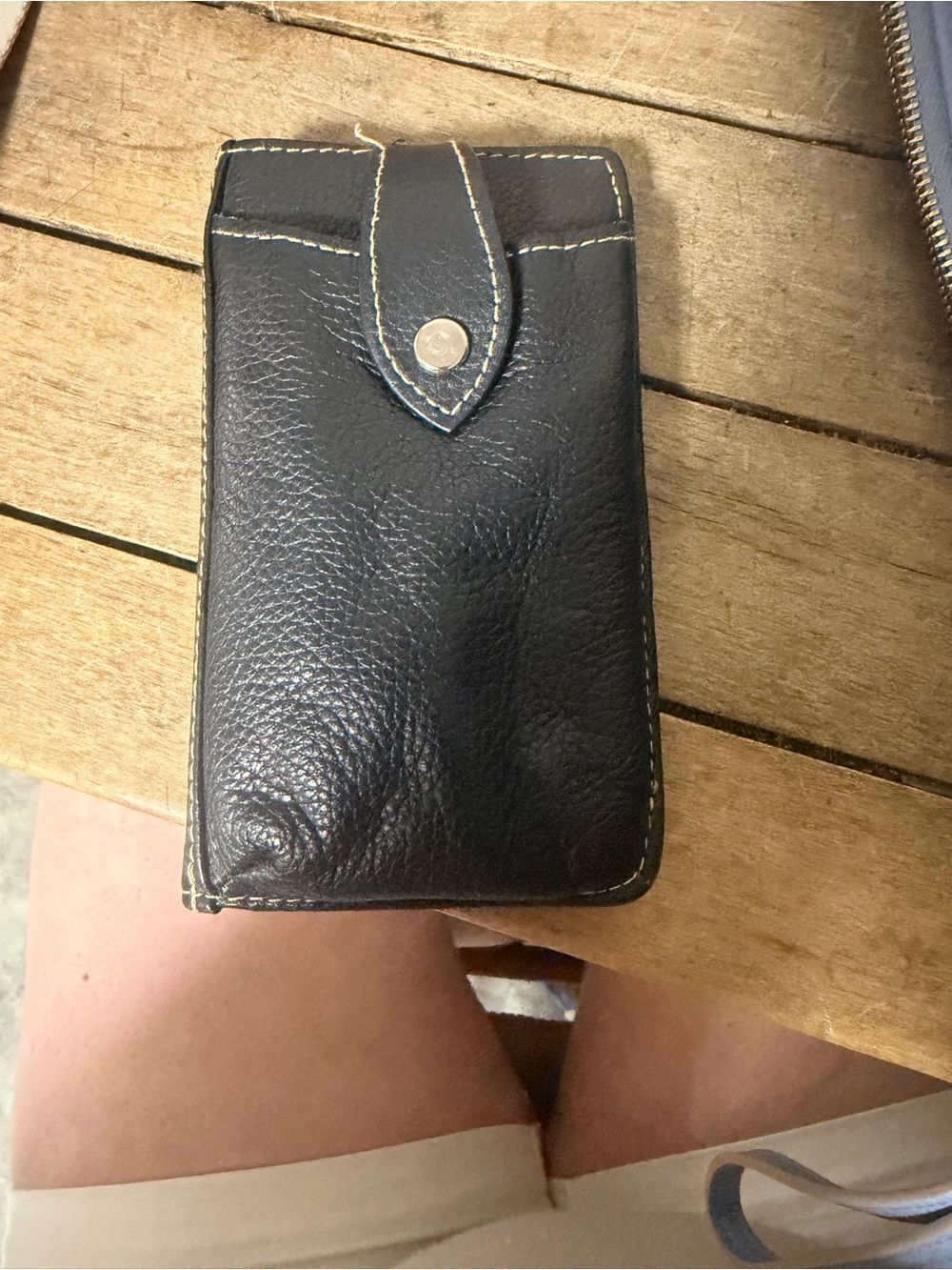 Burton Leather Snap Wallet Case